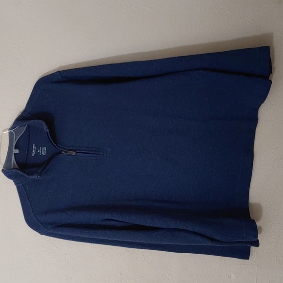 Van Heusen Men's Size Medium Classic Fit Textured 1/4 Zip Pull on Sweatshirt - Picture 1 of 6